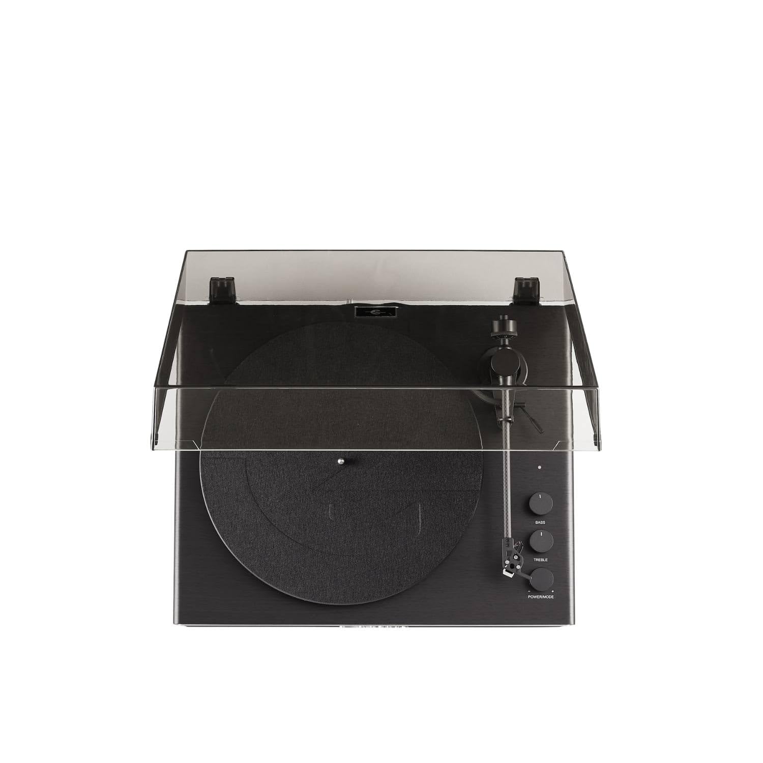 Crosley Miles - Giradischi a 3 velocità con ingresso e uscita Bluetooth, altoparlante integrato, colore: Nero