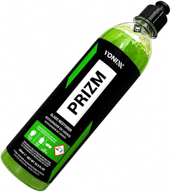 Vonixx Prizm 500ml Glass Restorer - Removes Water Spots Hard Water Stains and Paint Overspray Restores Original Clarity for Automotive Windshields and Windows