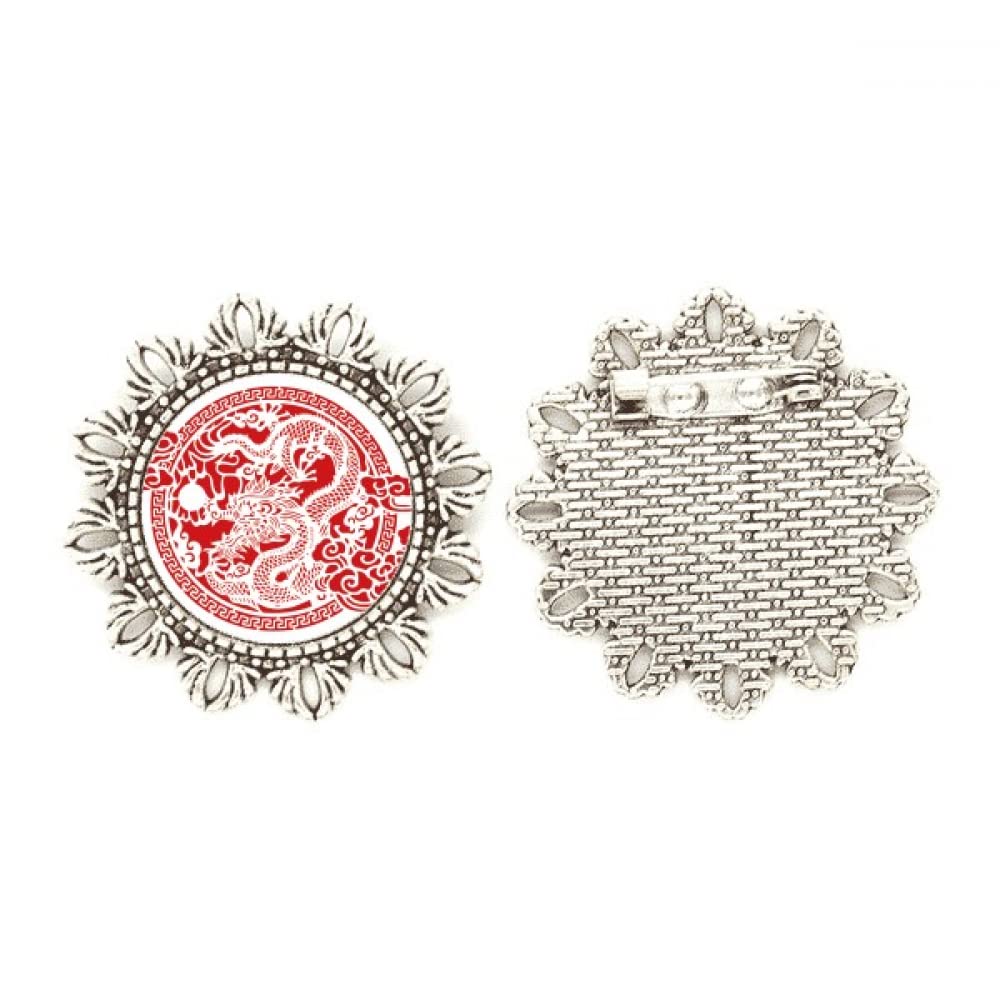 Broche de dragón rojo para chal e invitadas a eventos especiales 4