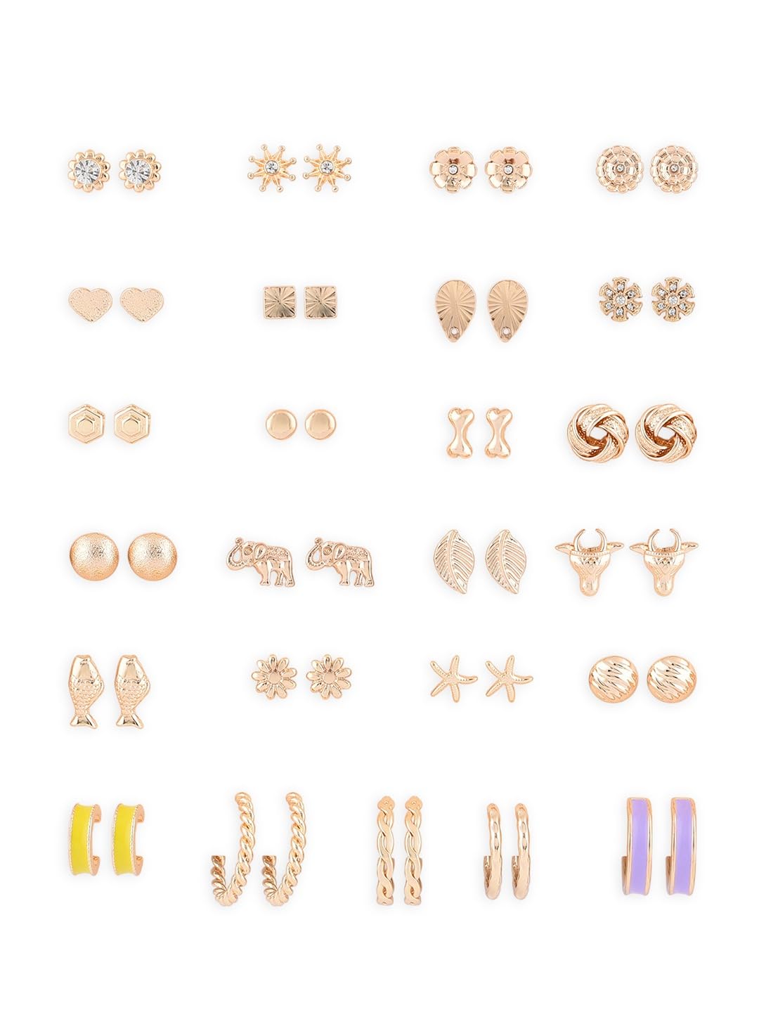 See full amazon price history chart for Zaveri Pearls Combo Of 25 Gold Tone Contemporary Studs & Hoop Earrings For Women-ZPFK18605 Zaveri Pearls Combo Of 25 Gold Tone Contemporary Studs & Hoop Earrings For Women-ZPFK18605 (B0DBQVJ4V7) Amazon Price History, Amazon Price Tracker