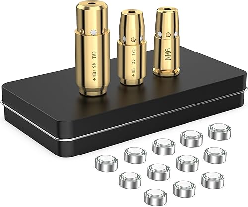 Miniatura 8 de Mirilla de Láser MidTen para .223REM/ 9MM/.40 S&W/ 45ACP/ 243/308WIN Visores de Láser Rojo con Kit de Apuntado de Mirilla de 12