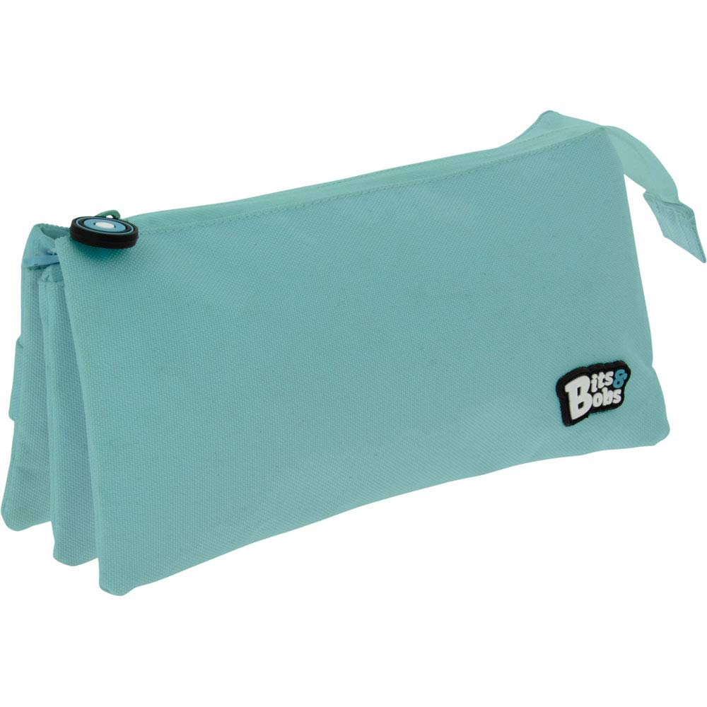 Grafoplás 37545431 School Case 3 Compartments, Light Blue, 23.5x12x14cm, Bits & Bobs
