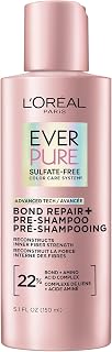 L'Oréal Paris EverPure Sulfate Free Bond Repair+ Pre Shampoo with Citric Acid, Repairing Hair Treatment for Damaged Hair, Rebuilds Broken Bonds, Silky Smooth Results, 150ml