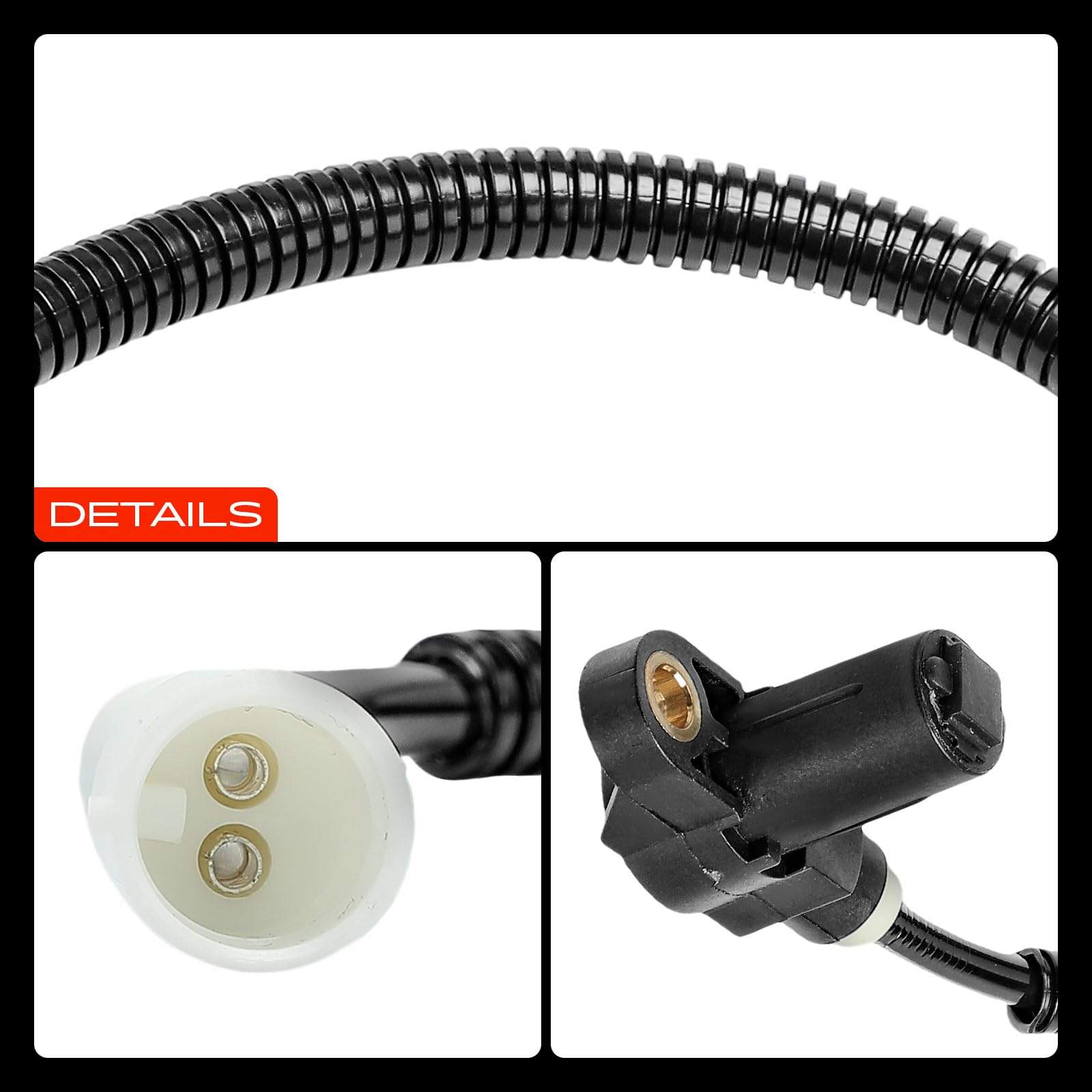 Frankberg 2x Sensor de velocidad de ruedas Sensor ABS Compatible con Astra F CC T92 Astra F CaR.A.Van T92 Astra F Cabrio T92 Astra F T92 Astra F Furgoneta/Touring T92 Replace# 90519940