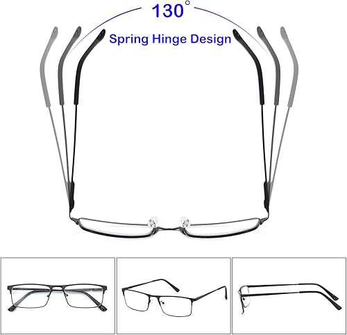 Miniatura 4 de Muchos tipos de lentes de lectura para hombres y mujeres, lector de bisagra de resorte, bloqueo de luz azul o lente transparente para S___