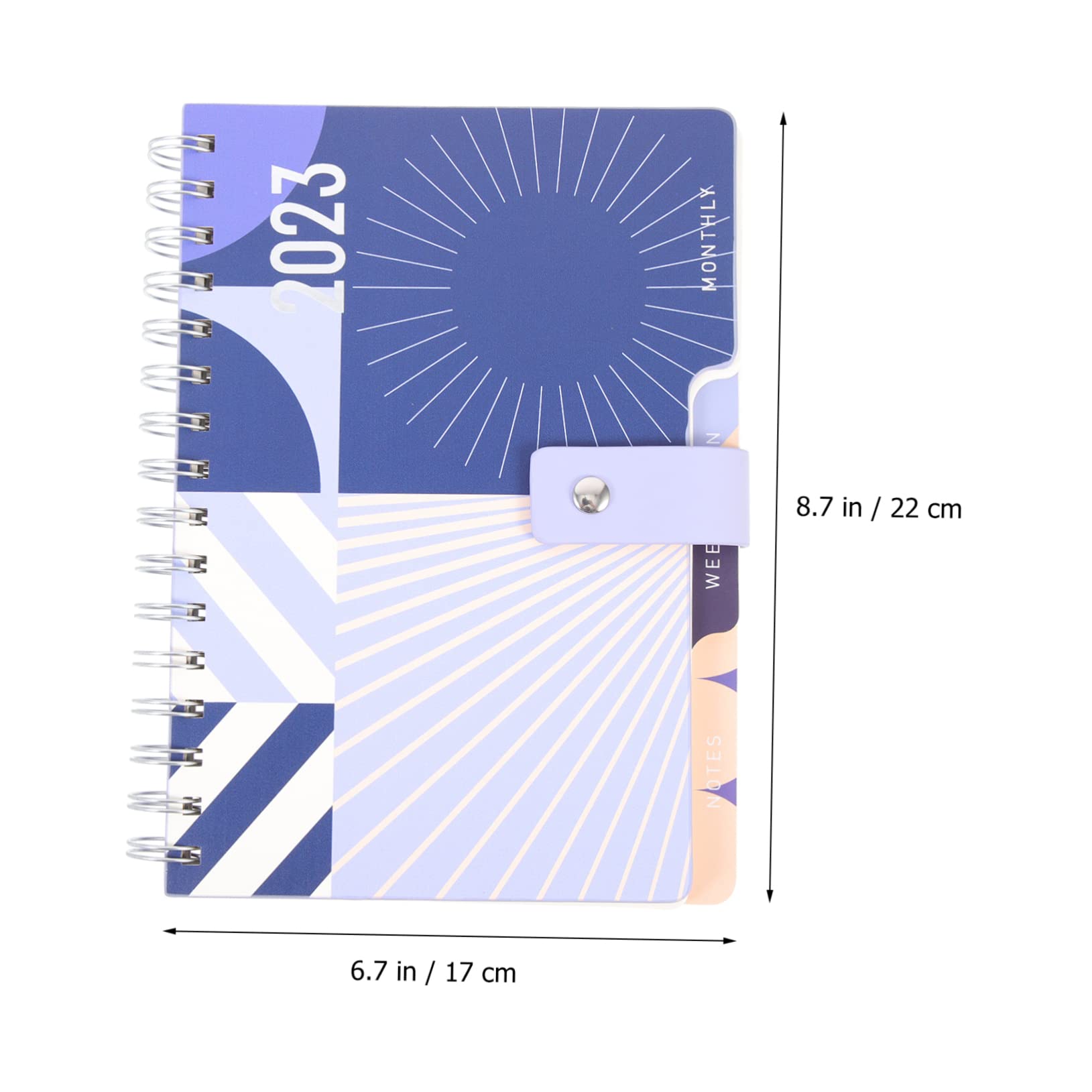 4 pezzi Calendario for appunti Giornaliero for la preparazione dei pasti giornalieri Quaderno a spirale con copertina rigida Calendari da scrivania Lavoro Blocco for appunti personale 2023 Quaderni az