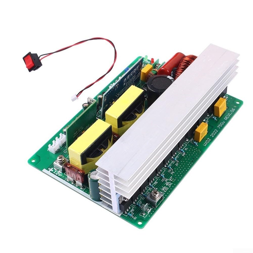 Solar Wechselrichter 600W Dauerleistung Reiner Sinus DC 12V auf AC 220V Spannungswandler für Balkonkraftwerk PV Module Camping Auto für wohnmobil Boot IP67 Wasserdicht(1000W 24V to 220V)