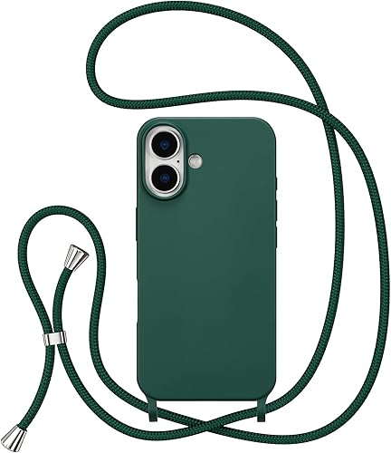 Miniatura 97 de ZTOFERA Funda para iPhone 13 Pro con correa, funda cruzada para teléfono con cordón ajustable para el cuello para el hombro, silicona suave a prueba