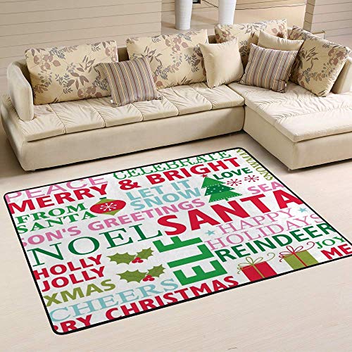 Tapis de sol antidérapant de Noël lavable pour éviter les glissades