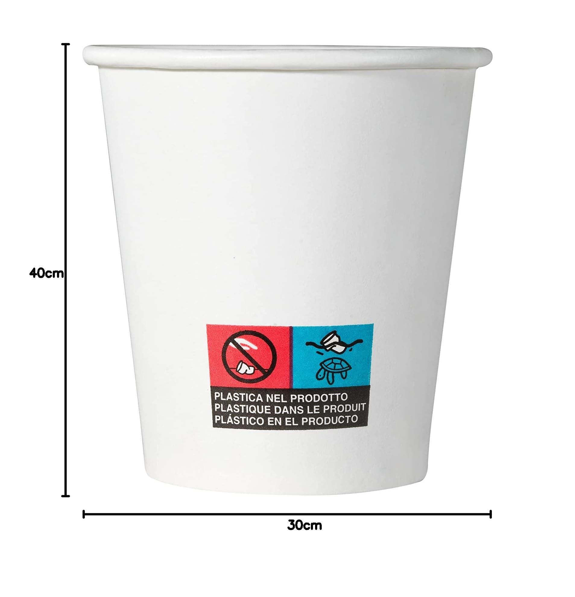ABD Vasos De Papel Biodegradables Compostables Ecológicos Desechables para Agua Bebidas Calientes y fría (3000 ud. de 200 ml)