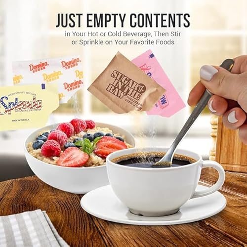 image for Generic Asherpro Gift - Sugar Packets & Sweetener Assortment Packets, 