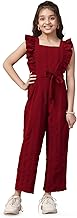 Fashion Dream Girl's Ankle Length Solid Jumpsuit