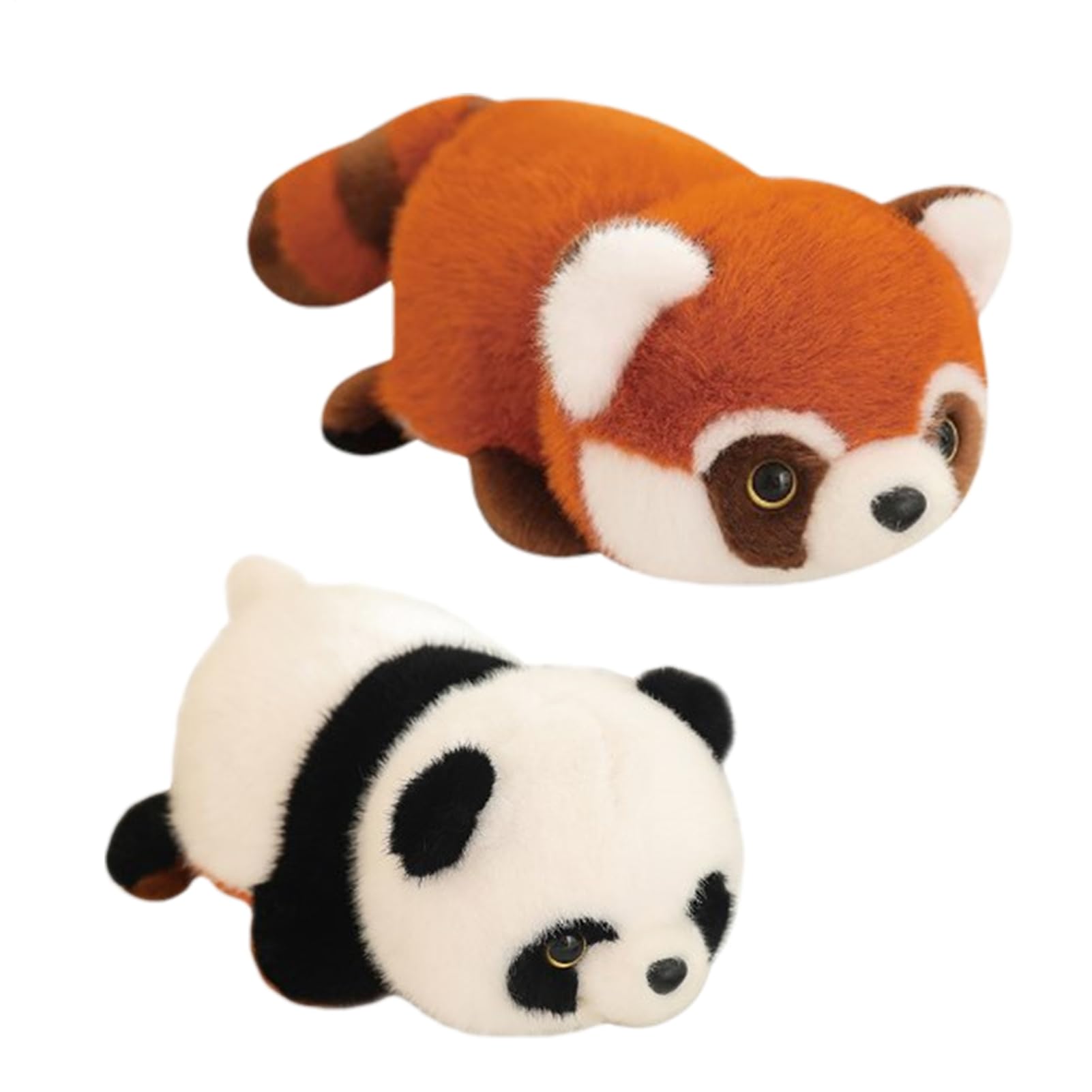 Reversible Panda Plush - Cute Double-Sided Red Panda Toy, Soft Short Plush Stuffed Animal, 50 CM Companion | Kid Friendly Bed Decor | Fidget Sensory Friend For Sofa Birthday Party Favor