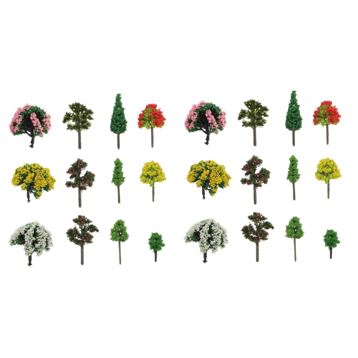 YARNOW 120 Piezas Árbol Modelo De Caja De Arena Maqueta De Ferrocarril Paisaje Árbol Mini Árbol Modelo Árbol De Escala Árbol De Diorama De Plástico El Plastico Miniatura Sala De Juguetes