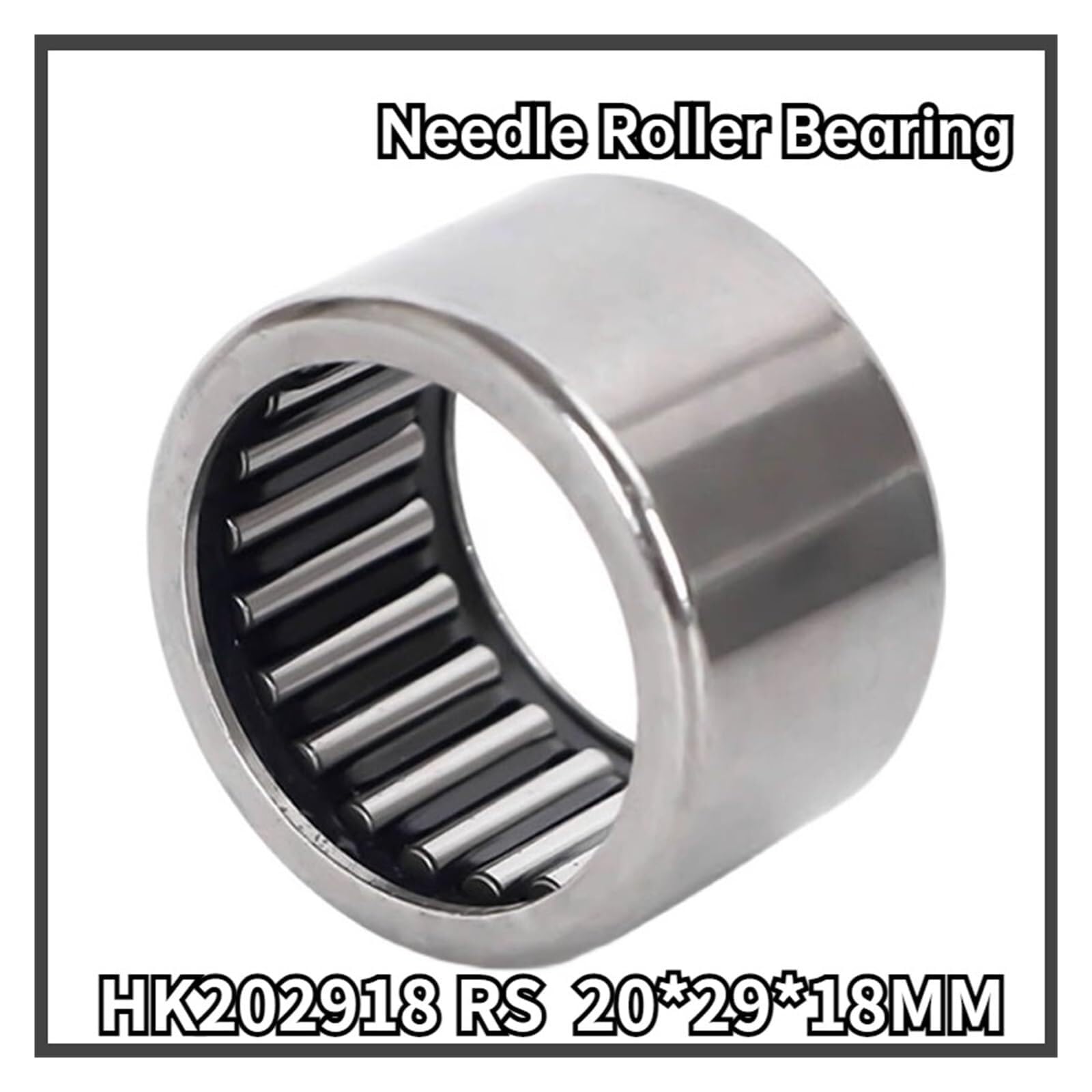 Aspectos, 2 piezas de rodamientos agujas caja cambios HK202918 20 * 29 18 HK172518 17 25 mm HK253214.8 con sello (HK202918 RS)(HK253214.8RS)
