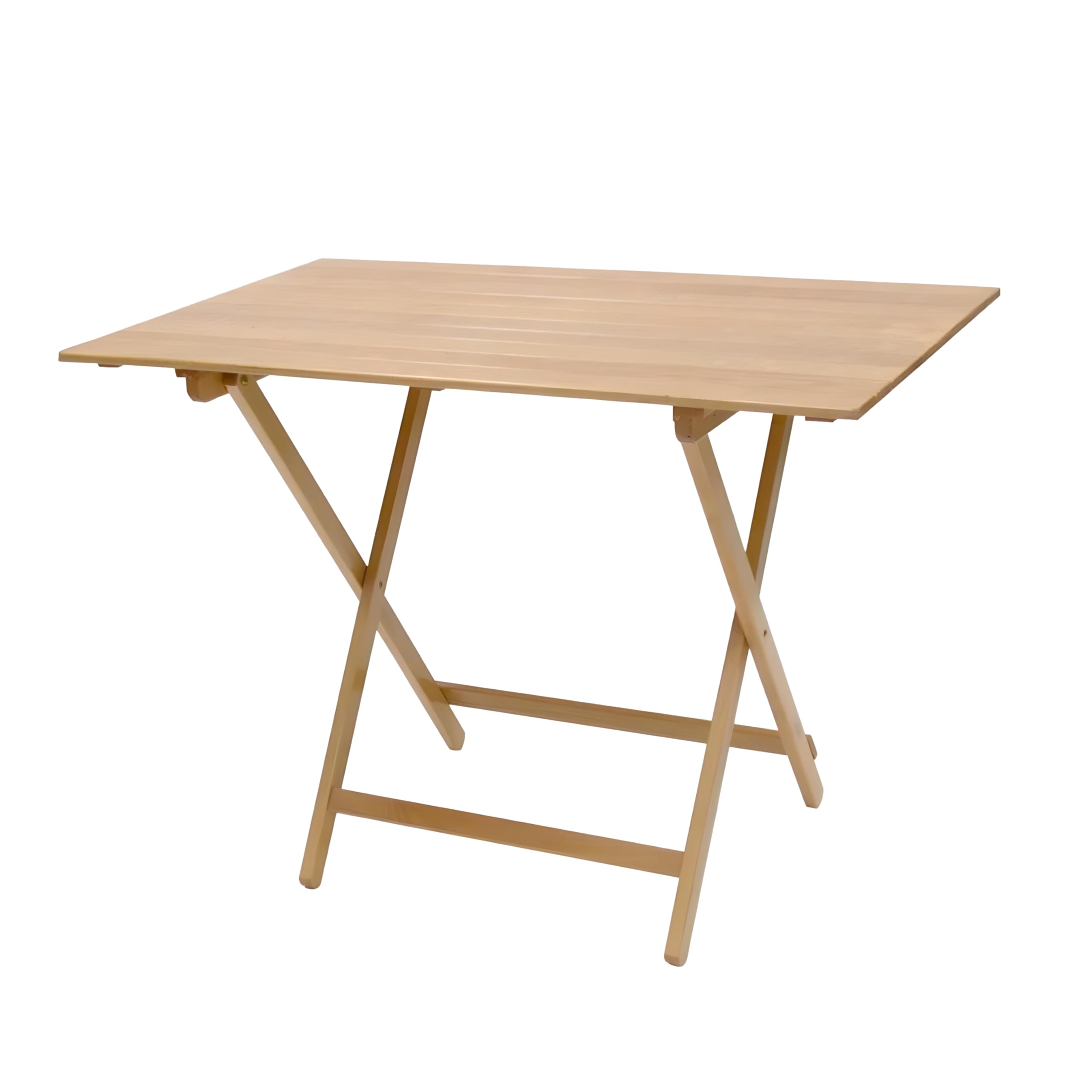 Tavolo Pieghevole 100x60x73.5cm Legno Faggio Salvaspazio Made in Italy
