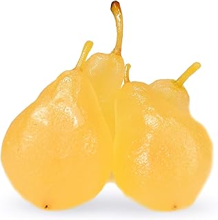 Whole Candied "White" Pear - Cake Decorating and Pastry - Imported From Italy 3 Pears - Approximately 1 Pound