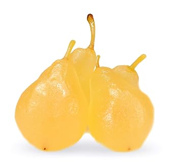 Whole Candied "White" Pear - Cake Decorating and Pastry - Imported From Italy 3 Pears - Approximately 1 Pound