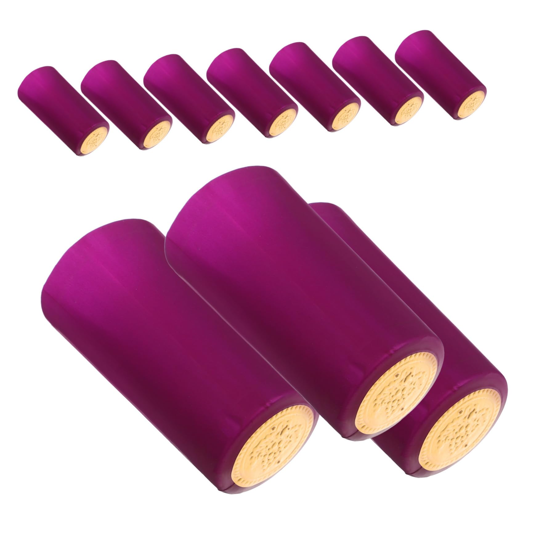 CIYODO 100Pcs Heat Shrink Wine Bottle Capsules Sealing Caps for Liquor Bottles Stylish Design for Wine Preservation Top