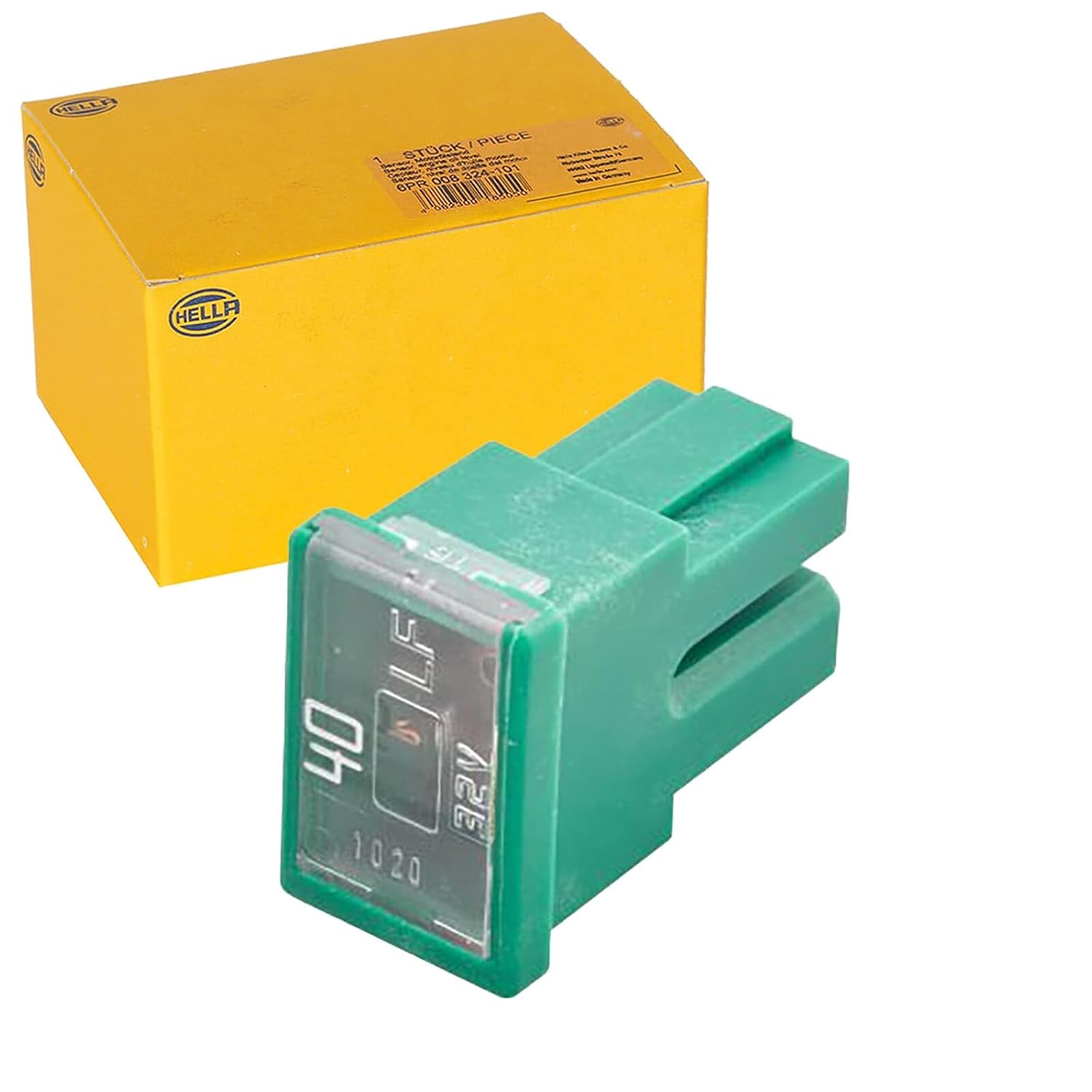 Hella - Fuse - PAL Block Fuse Series 1-40A - Green - Quantity: 1-8JS 740 026-021