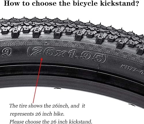 Miniatura 2 de Soporte ajustable para bicicleta con 2 llaves hexagonales Allen, soporte de bicicleta para bicicleta de 22 pulgadas, 24 pulgadas, 26 pulgadas, 28