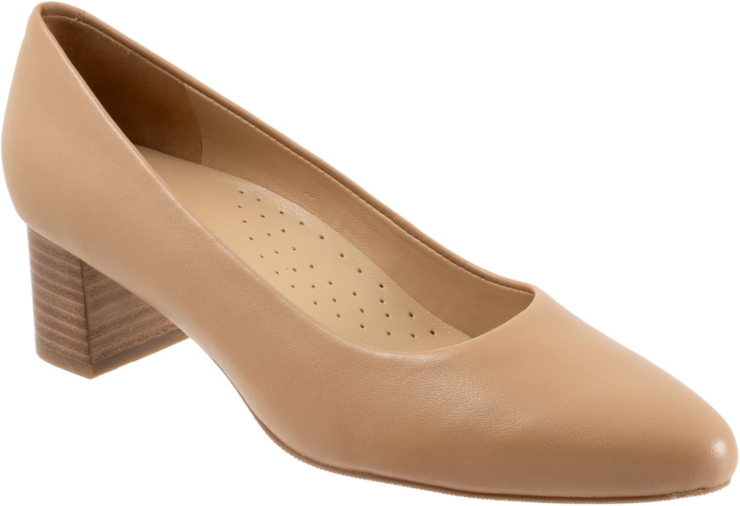 Trotters Women's Loafer/Slipon Pump, Nude/Natural, 11 Wide