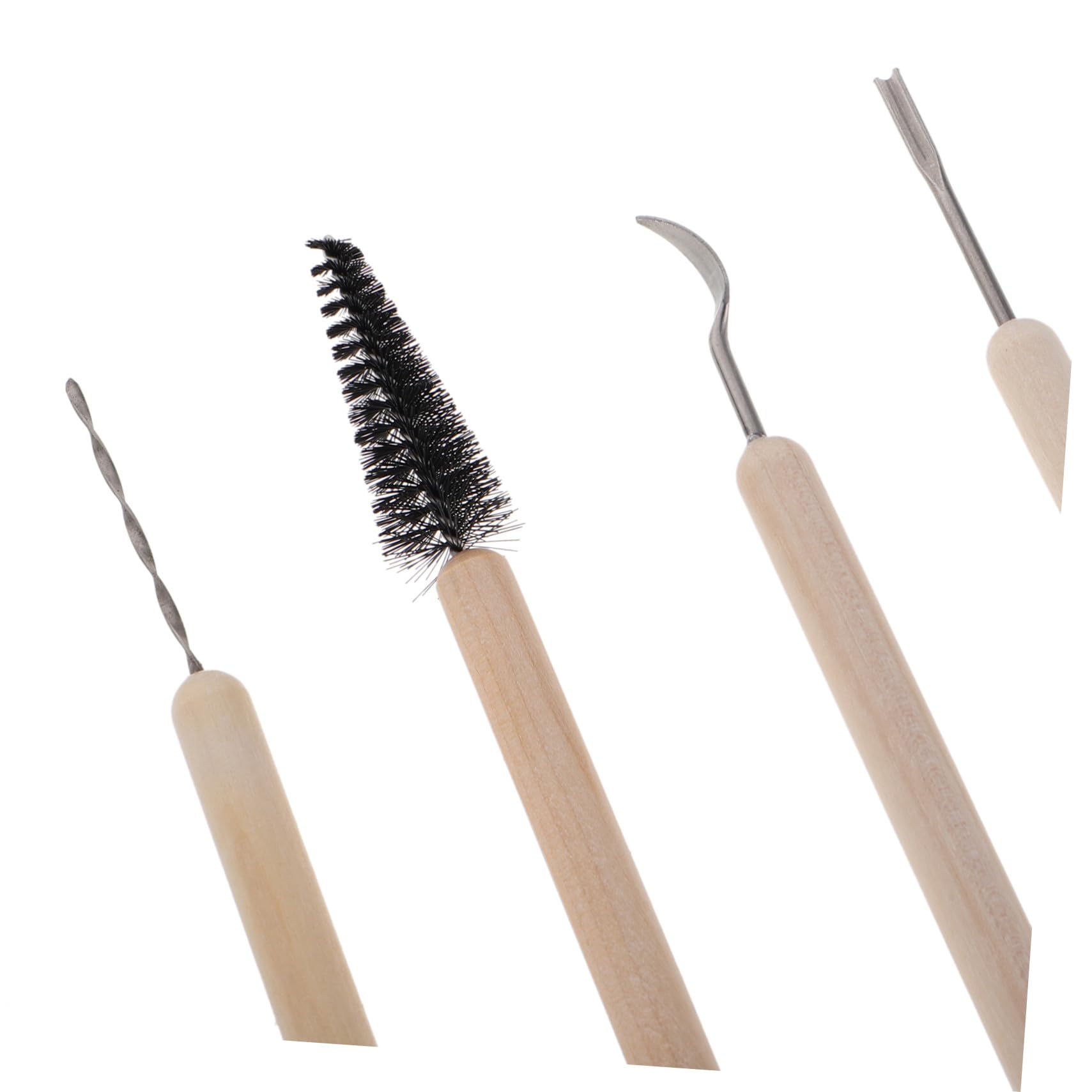 Ipetboom Strumenti per Modellare Argilla in Legno e Acciaio Inossidabile per Scultura in Ceramica e Arte Cinese Argilla Strumenti Multiuso per Intagliare e Rifinire e Materiali Base
