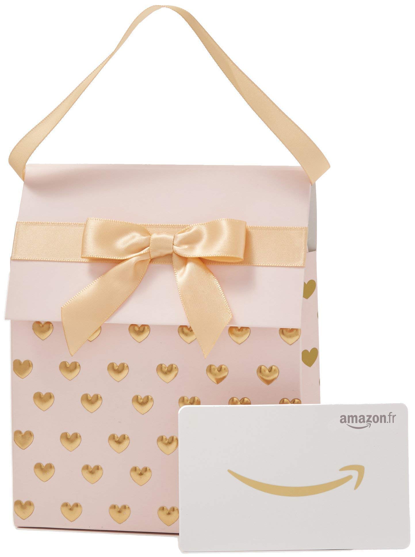 Carte cadeau Amazon.fr - Dans un Sac cadeau rose et doré