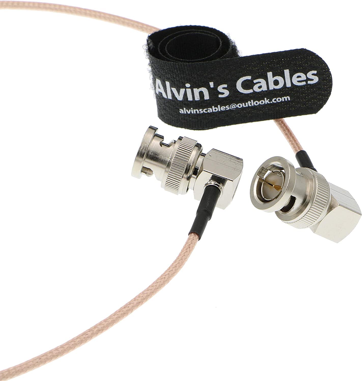 Alvin's Cables Men's Bnc Right Angle To Rg179 Coaxial Cable For Bmcc Video Blackmagic Camera 60Cm