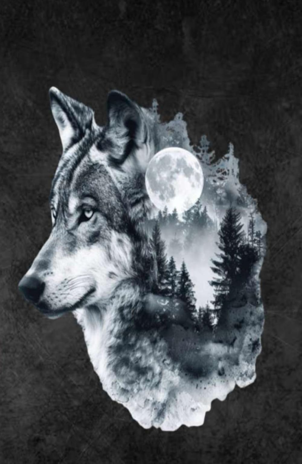NoteBook "Wolf" 75 pages, Black