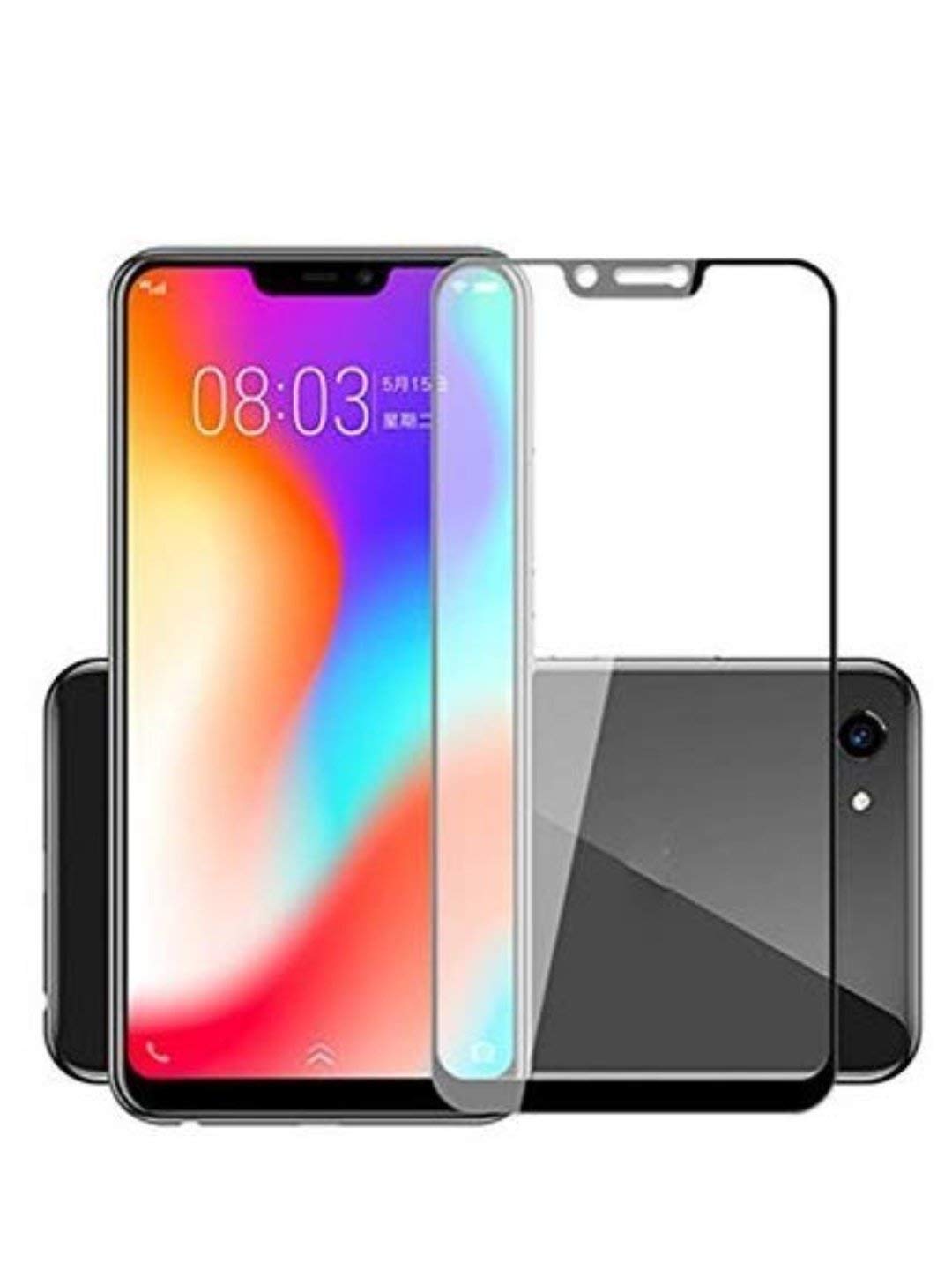 HIMTAJ� Premium Tempered Glass for Vivo Y81 / Y83 / Y83 Pro - Full Glue Edge-to-Edge 9H Hardness 2.5D Curved HD Clear Screen Guard