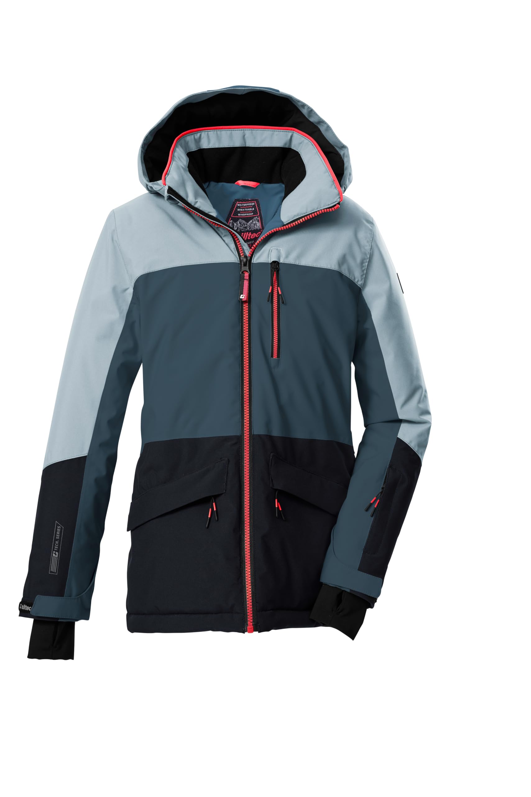 Killtec Mädchen Ksw 208 Grls Ski Jckt Skijacke/Funktionsjacke mit Kapuze und Schneefang