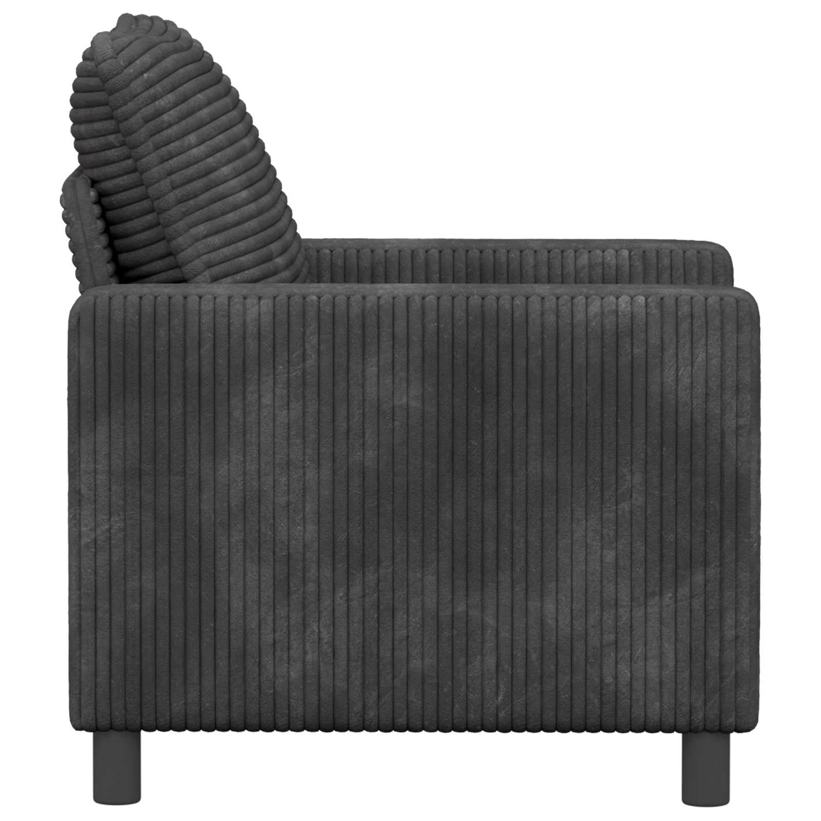 Sofá gris oscuro 76 x 81 x 87,5 cm poliéster