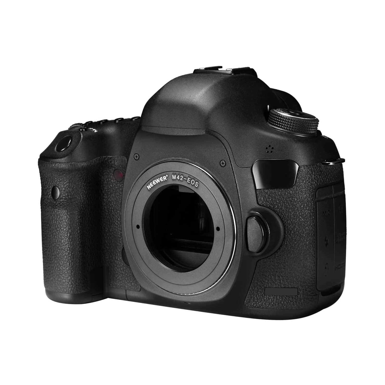 Neewer® Anello Adattatore in Lega di Alluminio per Obiettivo per Obiettivo M42 su Fotocamere Canon EOS, come 1d/1ds, Mark II, III, 5D, Rebel xt, xti, T2i e Così Via - Nero