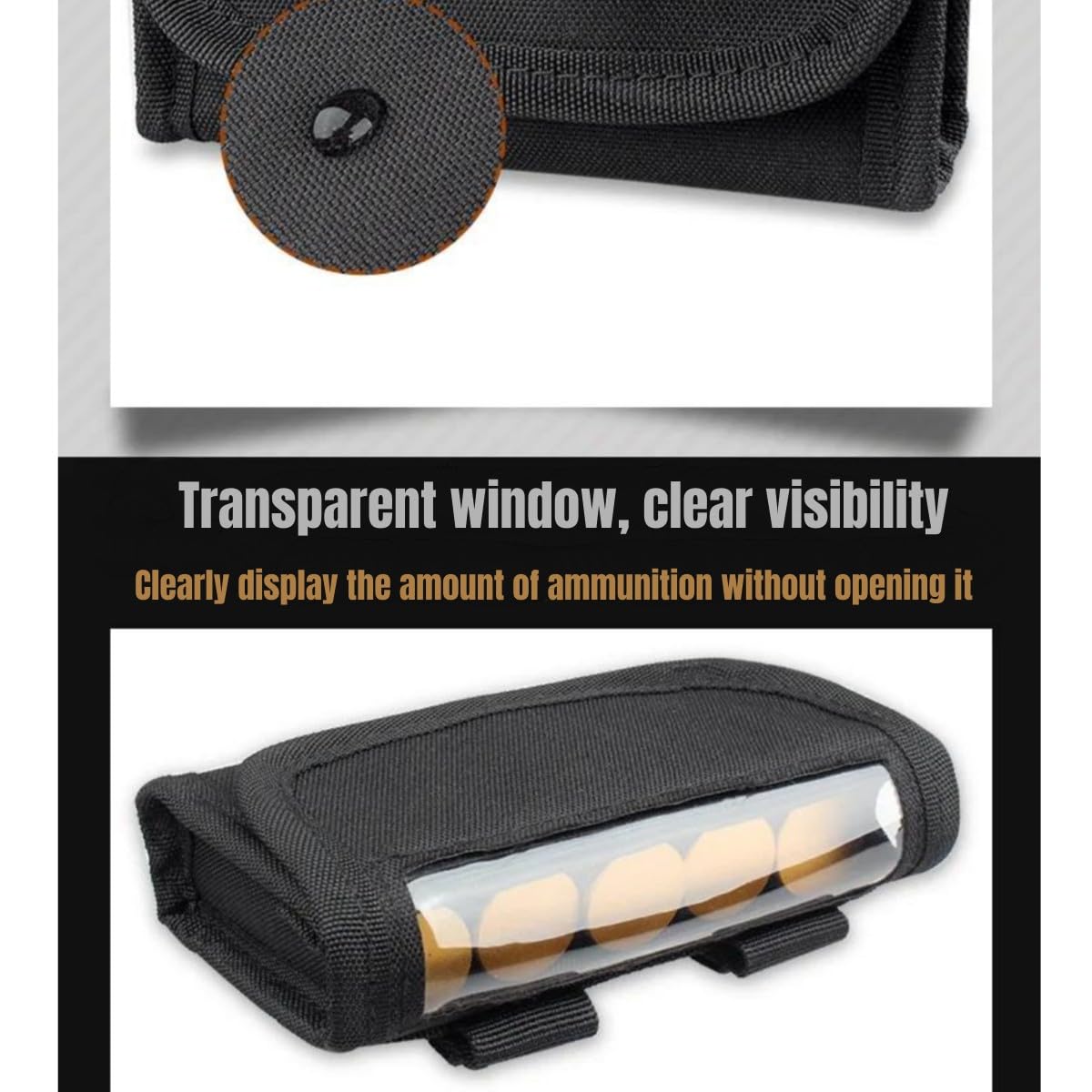 Tactical 5 Rounds Cartridge Pouch Shotgun Shotshell Munizioni Ricarica Molle Pouch Holder per calibro 12/20G