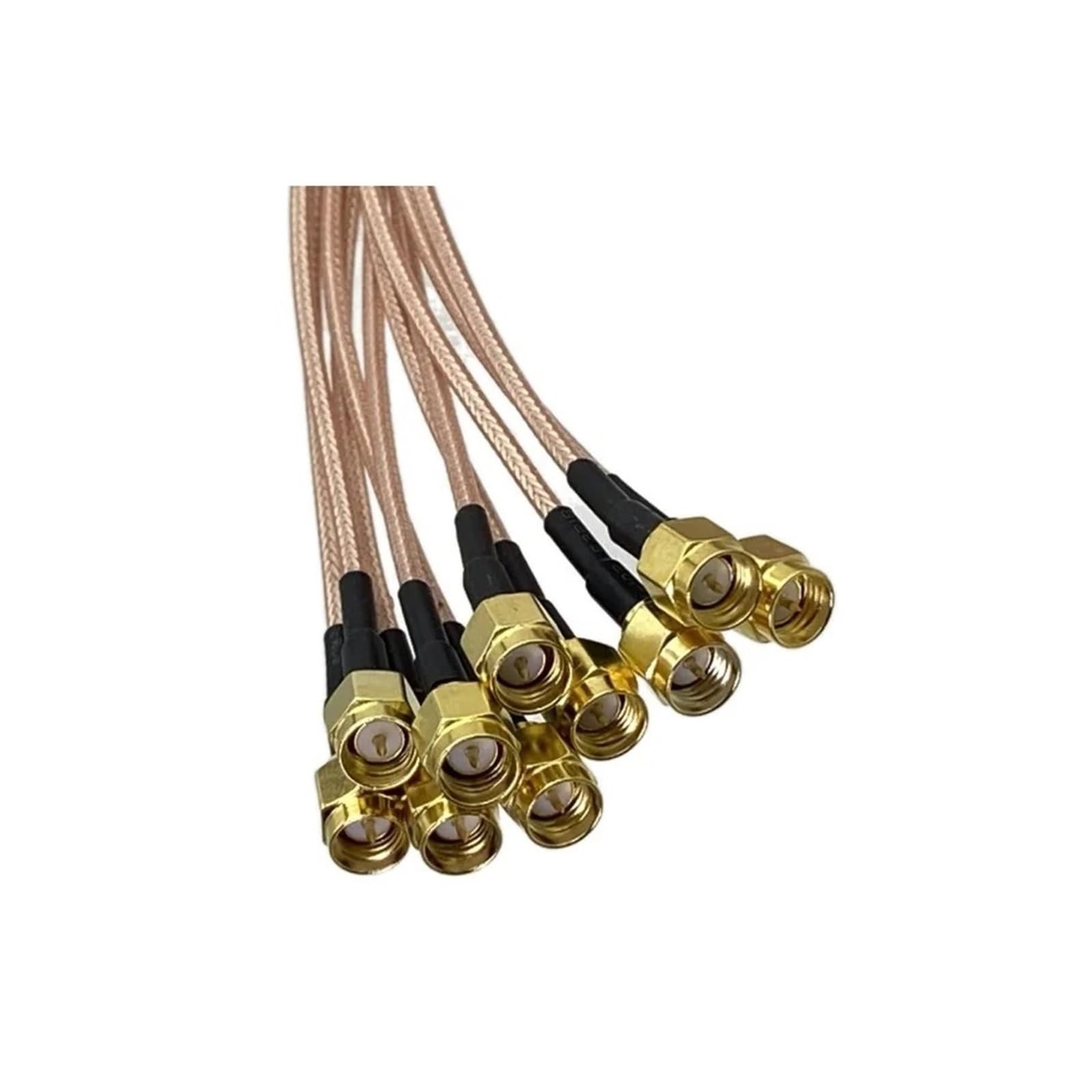 5-10 szt. RG316 wtyczka męska do złącza wtykowego Pigtail koncentryczny kabel rozruchowy 10 cm ~ 10FT (5 szt., 3,0 m)