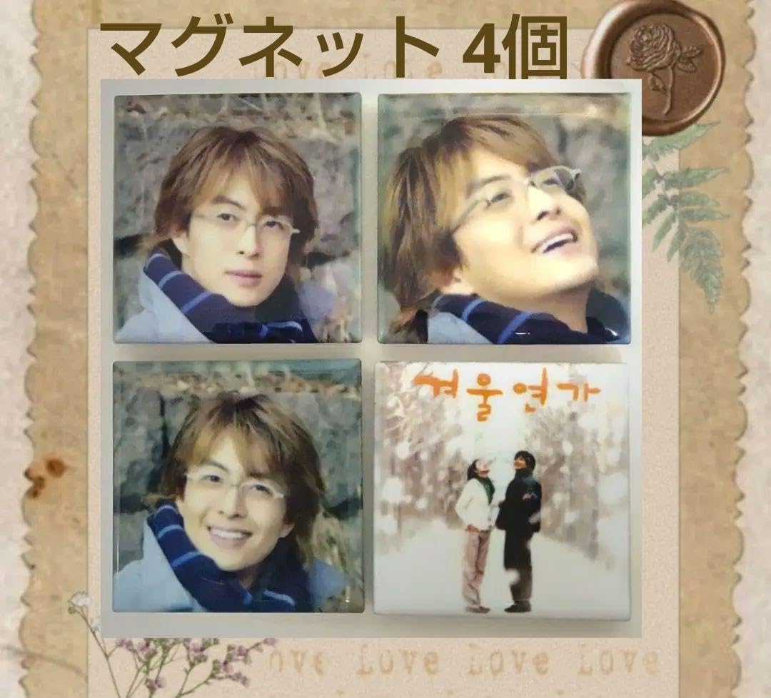 Amazon.co.jp: 冬のソナタ ペ ヨンジュン 陶製 マグネット 4個セット