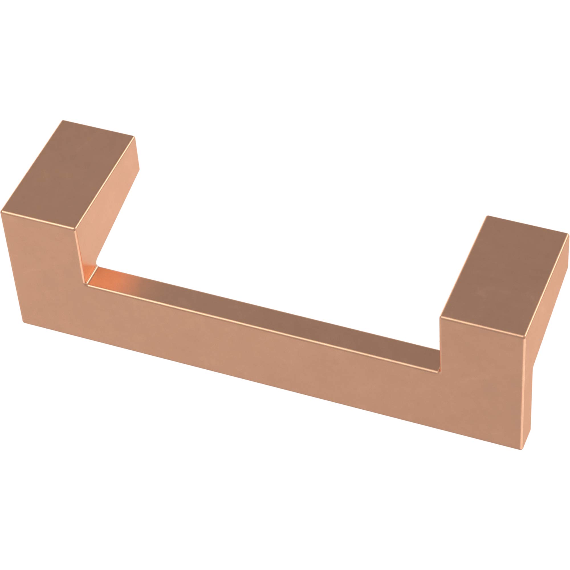 Franklin Brass P40835K-BCP-C Mirrored Kitchen or Furniture Cabinet Hardware Drawer Handle Pull, 3-Inch (76mm), Brushed Copper, 10-Pack