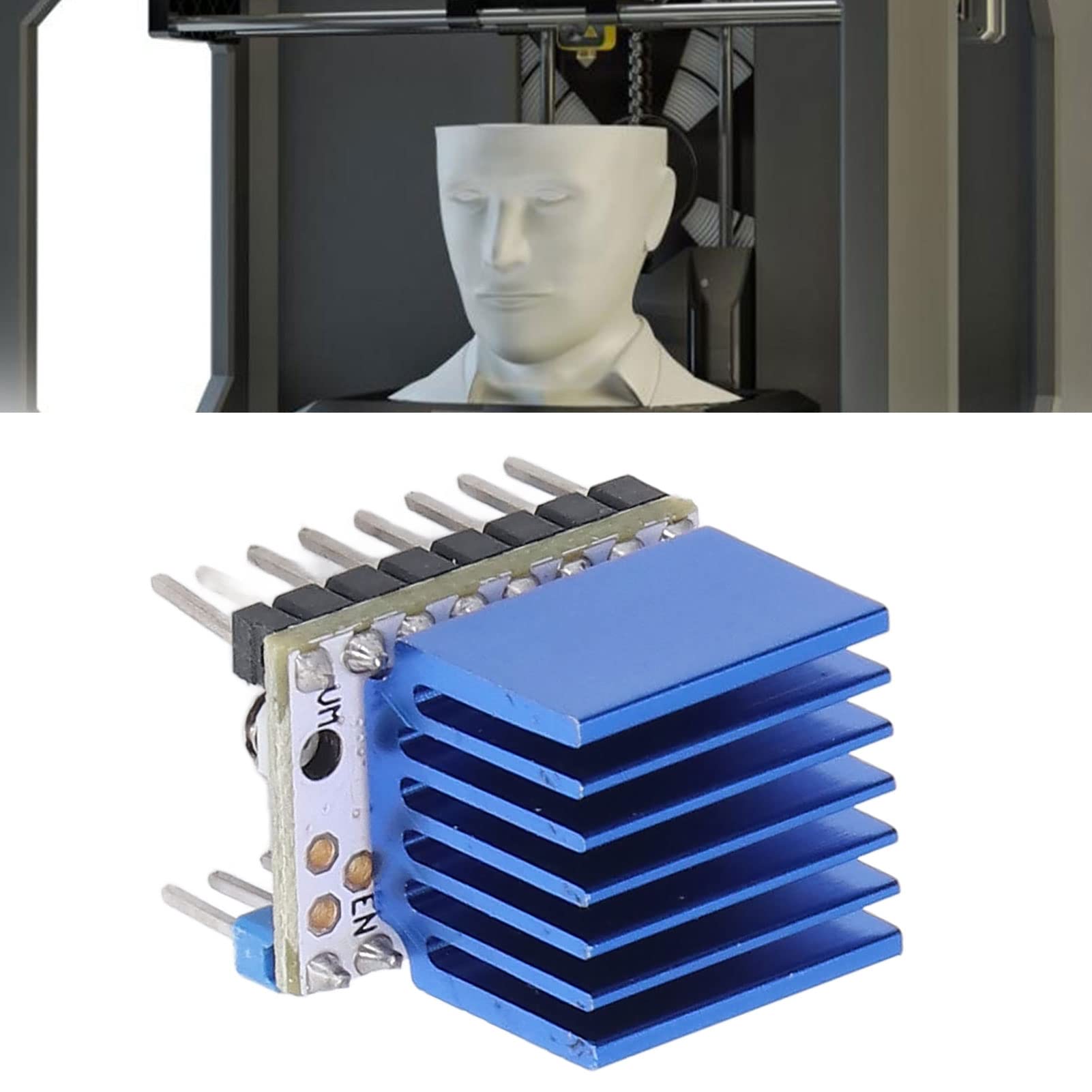 TMC2208 V1.2 Sterownik Modułu Sterownika Silnika Krokowego z Tworzywa Sztucznego 1.4A Płyta Sterownika Drukarki 3D z Radiatorami do Części Drukarki 3D