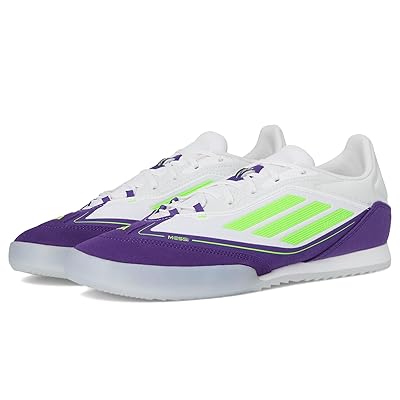 adidas F50 Freestyle 24 Messi Indoor Soccer Cleats Soccer Shoes White/Lucid Lemon/Unity Purple