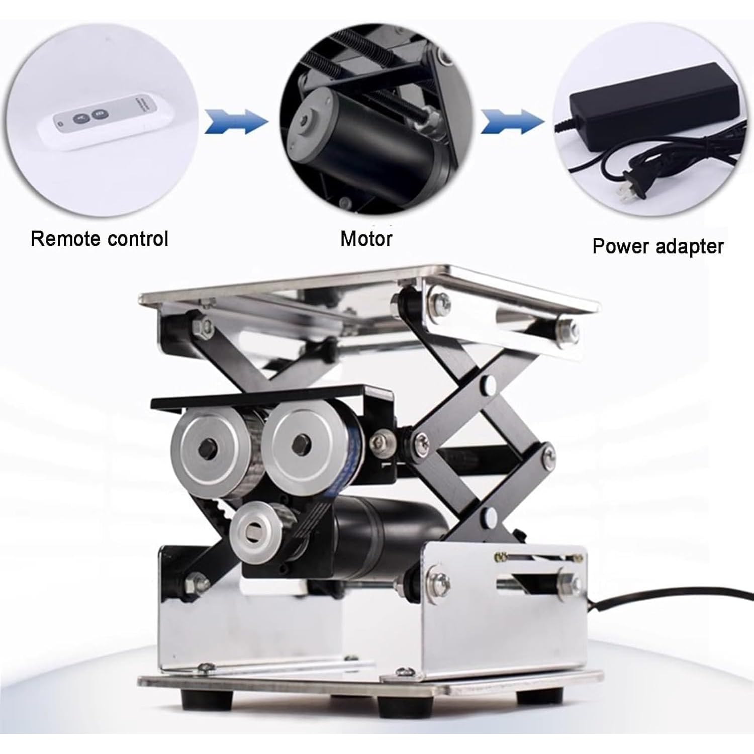 Plataforma Elevadora Pequeña De Acero Inoxidable, Plataforma Elevadora Eléctrica, Capacidad De Carga De 10 Kg, Bajo Nivel De Ruido, Con Control Remoto, Para Laboratorios Escolares, Producción