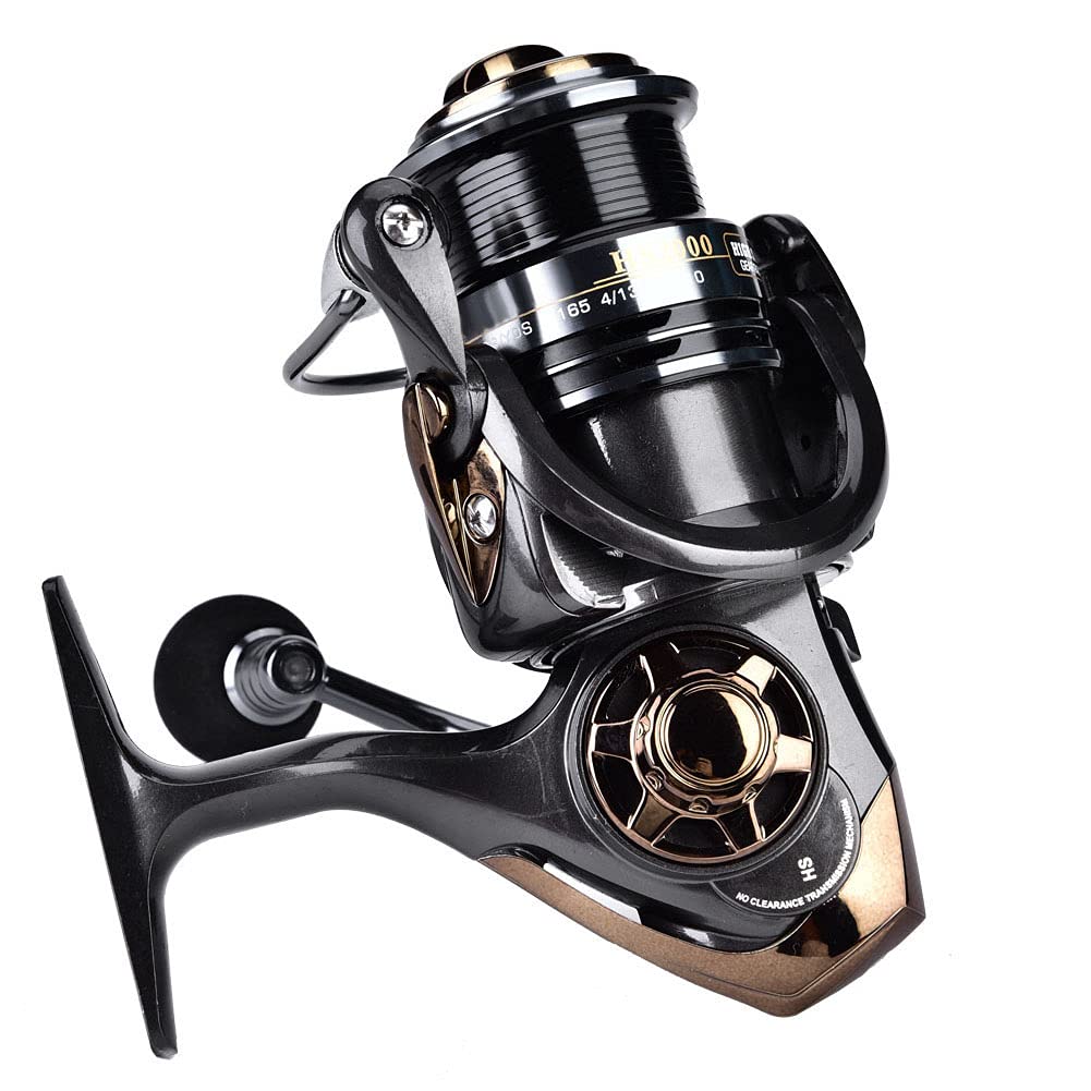 Deukio Carrete De Alta Velocidad para Pesca En Mar 7.1: 1 Juego De Carrete De Carrete Giratorio De Carrete, Ultraligero Carrete da Pesca Agua Dulce para Fundición Rápida(hs2000)