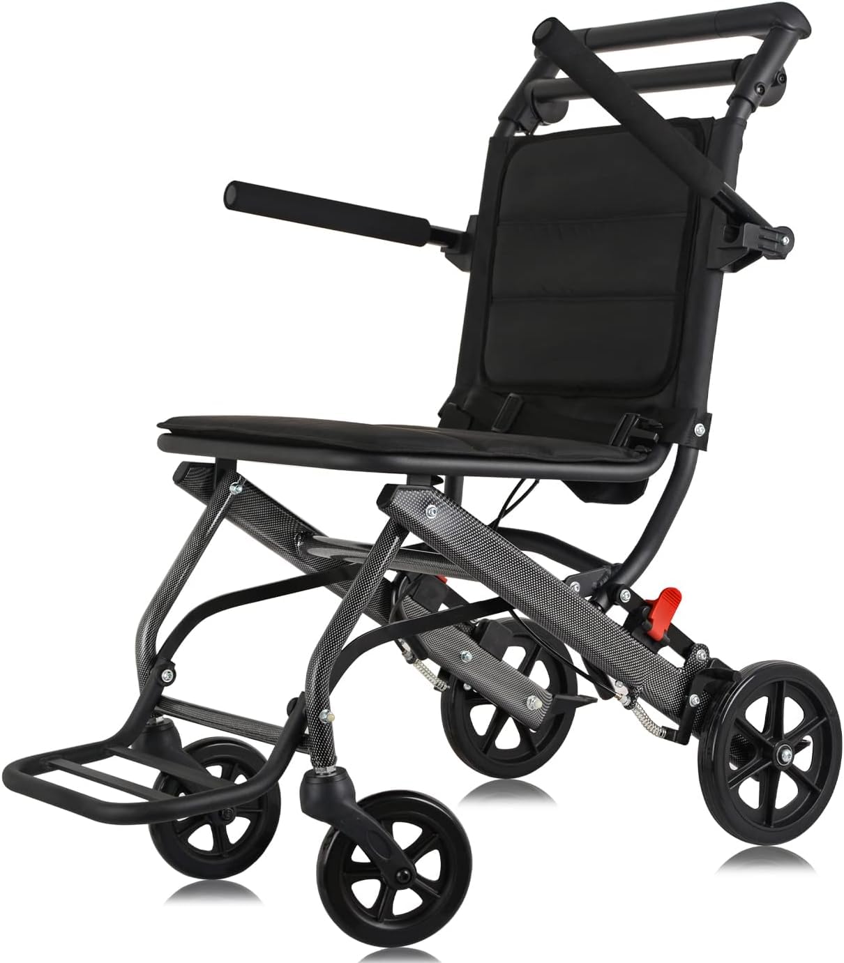 Rollstuhl Ultra Leichter Rollstuhl Tragbar Faltbar Transport Reisen Rollstuhl Faltbar Transport Rollstuhl mit Handbremse rollstühle