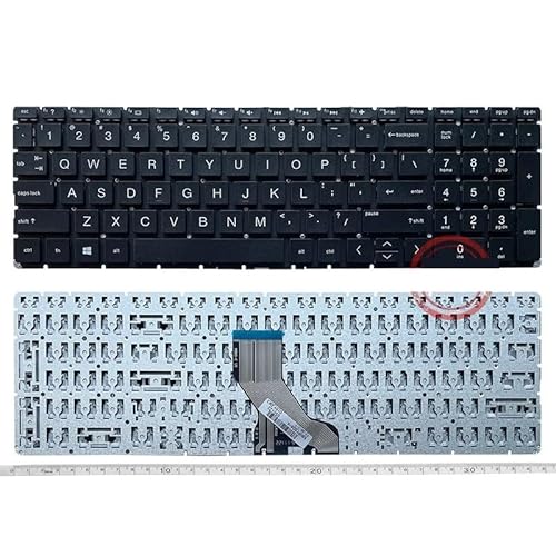 US Keyboard for HP 250 G7 255 256 TPN-Q200 TPN-Q208 C141 Q241 C151 English