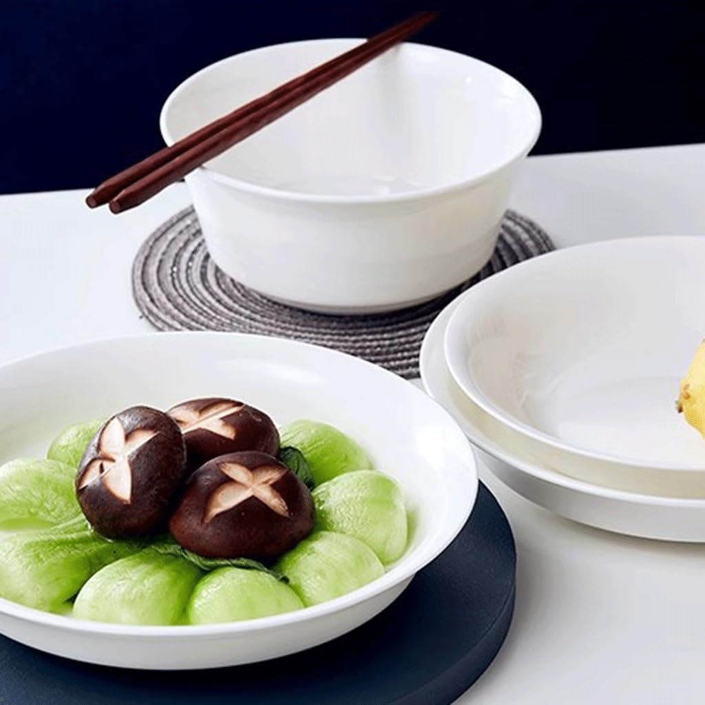 Tazones de sopa de cerámica, vajilla de porcelana China, tazón de fideos, tazón de arroz, tazón de sopa, tazón de cerámica, tazones de Color esmaltado para cocina (A)