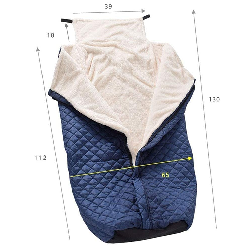 Funda para Silla de Ruedas con Forro Polar, cálida, Protectora para Las piernas, para Personas Mayores, con Bolsillos para los pies