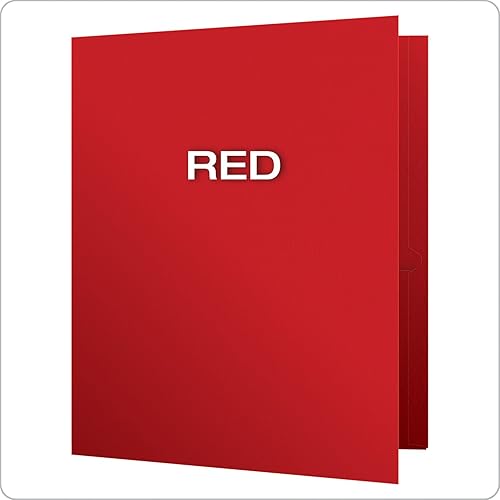 Miniatura 7 de Oxford Carpetas de doble bolsillo, papel texturizado, tamaño carta, verde, capacidad para 100 hojas, caja de 25 (57503EE) y carpetas de doble