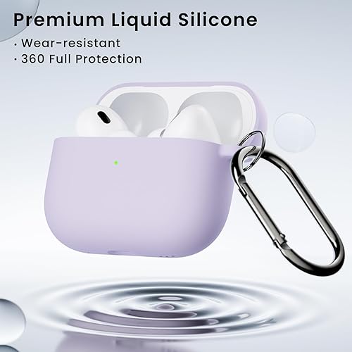 Miniatura 9 de ORNARTO Funda para Airpods Pro de 21 generación con bolígrafo limpiador, funda para los oídos, silicona suave protectora completa para AirPods Pro