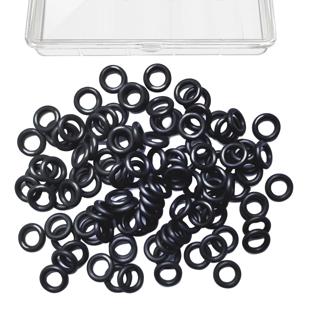 Wacky Worms O-Rings for Wacky Rigging Senko & Stick Soft Baits - Silicone Rings for 4&5" Senkos with Tackle Boxes by Tbuymax