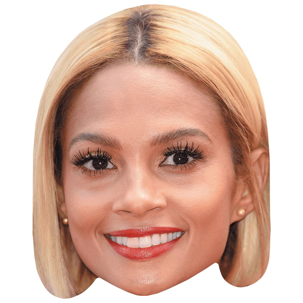 Celebrity Cutouts Lifelike Alesha Dixon (Smile) Celebrity Mask, Flat Card Face, Fancy Dress Mask